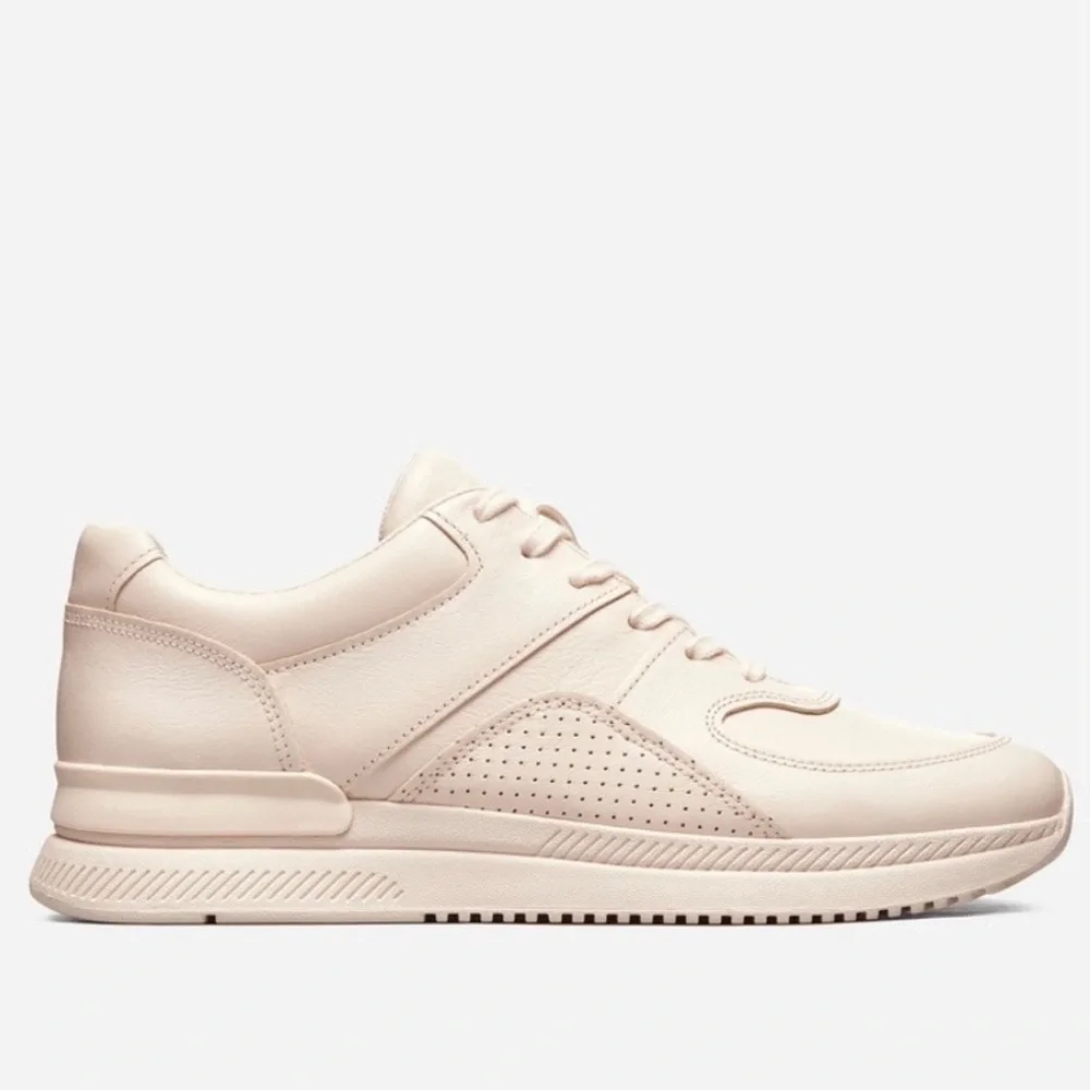 NWR Everlane The Trainer Leather Lace Up Sneaker in Blush Pink,‎ Size 13.5